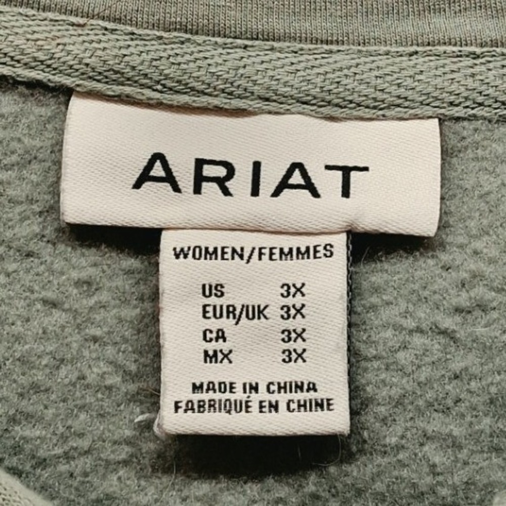 Ariat Womens 3X Wild Desert Graphic Hoodie Sage Green Western Sweatshirt - Picture 4 of 10